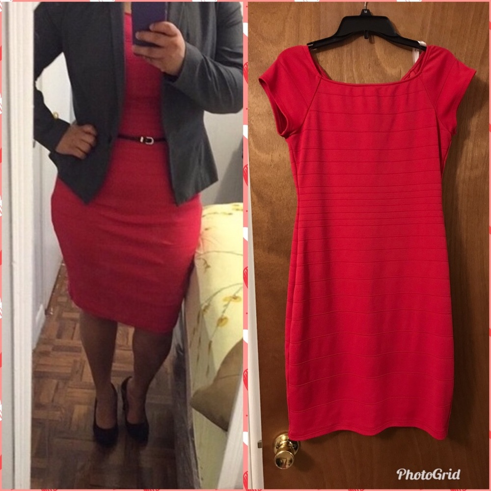 💘 Bright Pink Fitted Dress 💘